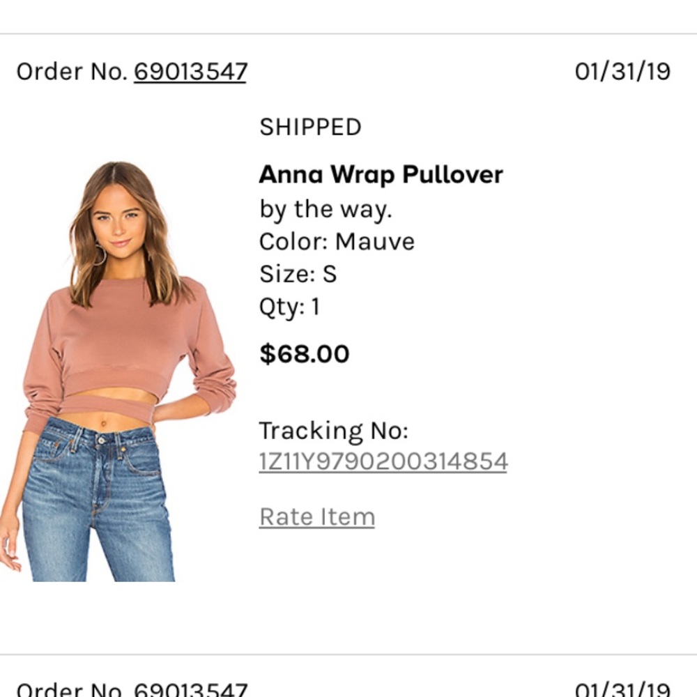 Cropped sweatshirt, never worn